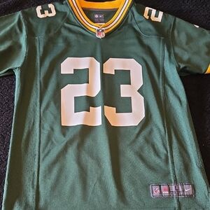 Nike Green and Yellow Sports Jersey